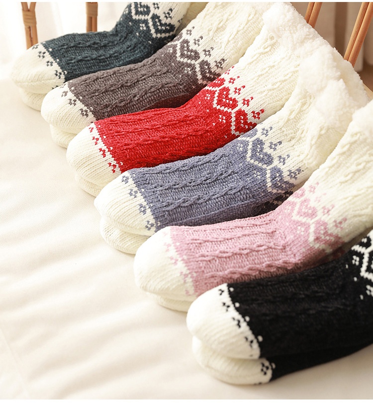 Womens Knitted Thicken Winter Socks Sleep Socks Floor Socks Thermal Socks
